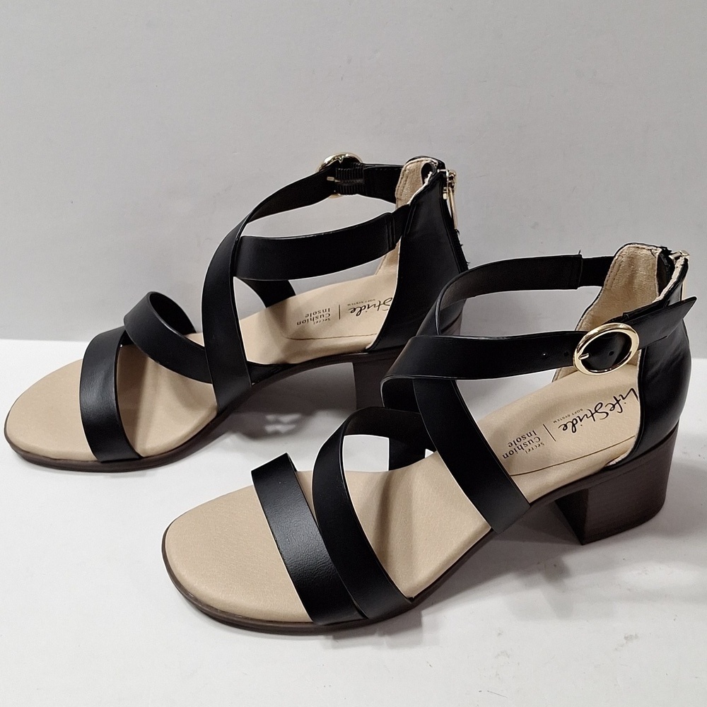 Life Stride Heritage Soft System Cushioned Insole Comfort Block Heel Sandals 9.5 — image 4 of 8